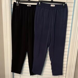 Black and Navy Lou & Grey Straight Leg Pants